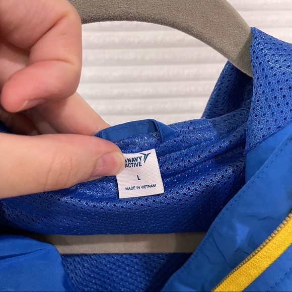 Color block pullover windbreaker spring jacket - Picture 3 of 6